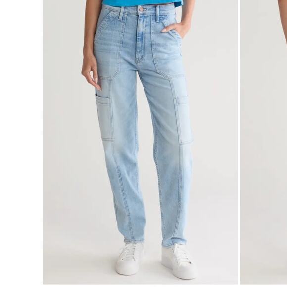 MOTHER The Private Double Pocket Skimp Straight Leg Jeans Tea Time NWOT - Picture 10 of 16